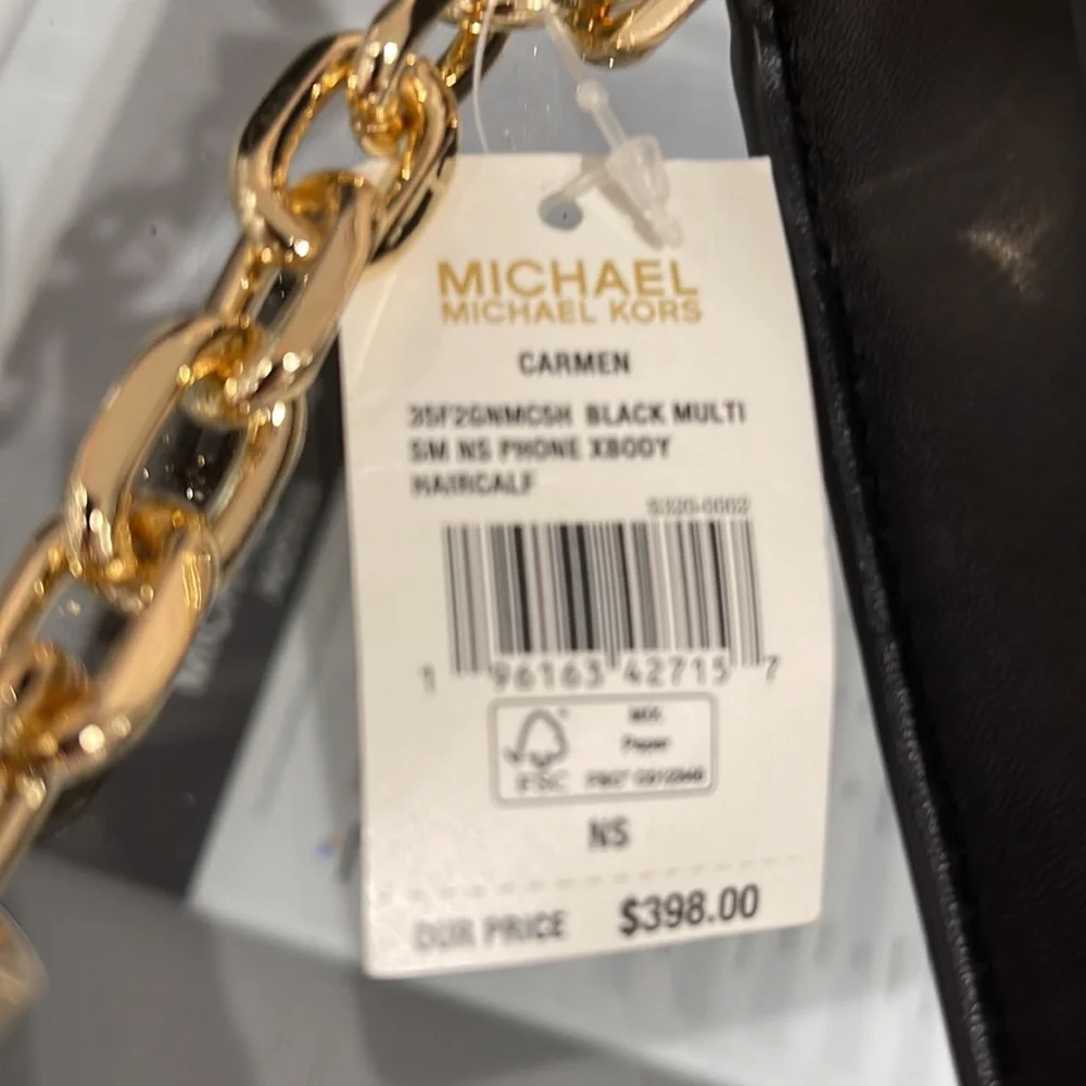 Michael Kors Carmen Small NS Phone XBODY HairCalf
Black Multi - Picture 9 of 16